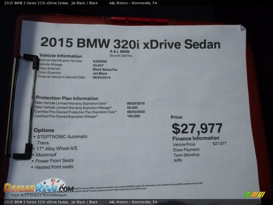 2015 BMW 3 Series 320i xDrive Sedan Jet Black / Black Photo #11