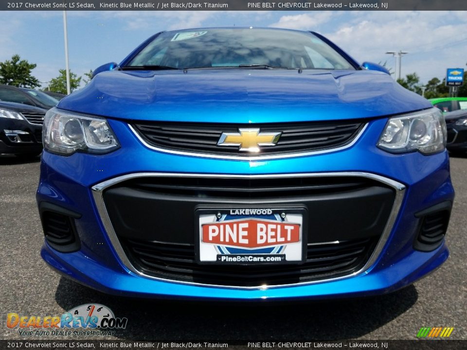 2017 Chevrolet Sonic LS Sedan Kinetic Blue Metallic / Jet Black/Dark Titanium Photo #2