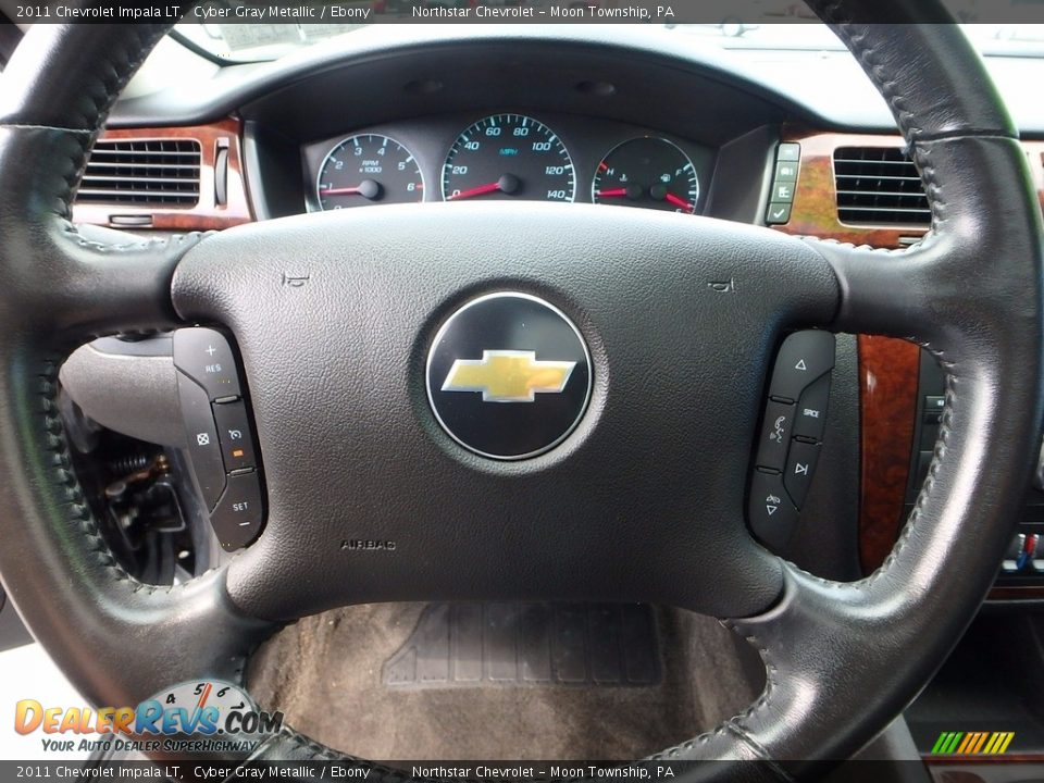 2011 Chevrolet Impala LT Cyber Gray Metallic / Ebony Photo #27