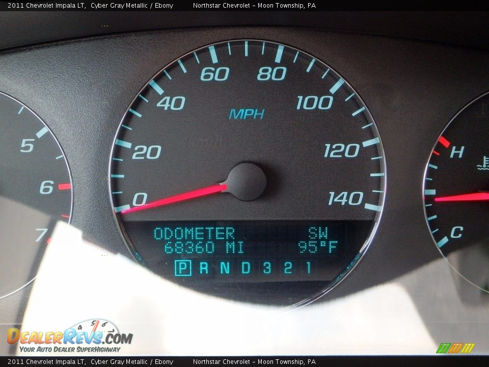 2011 Chevrolet Impala LT Cyber Gray Metallic / Ebony Photo #30