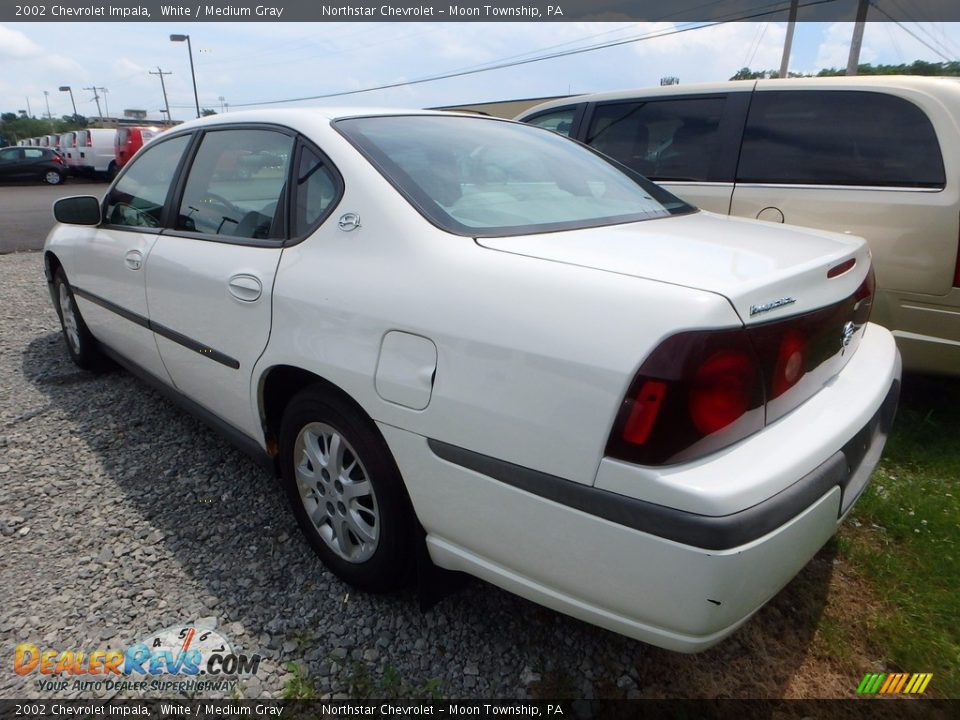 2002 Chevrolet Impala White / Medium Gray Photo #2