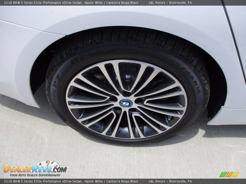 2018 BMW 5 Series 530e iPerfomance xDrive Sedan Alpine White / Canberra Beige/Black Photo #3