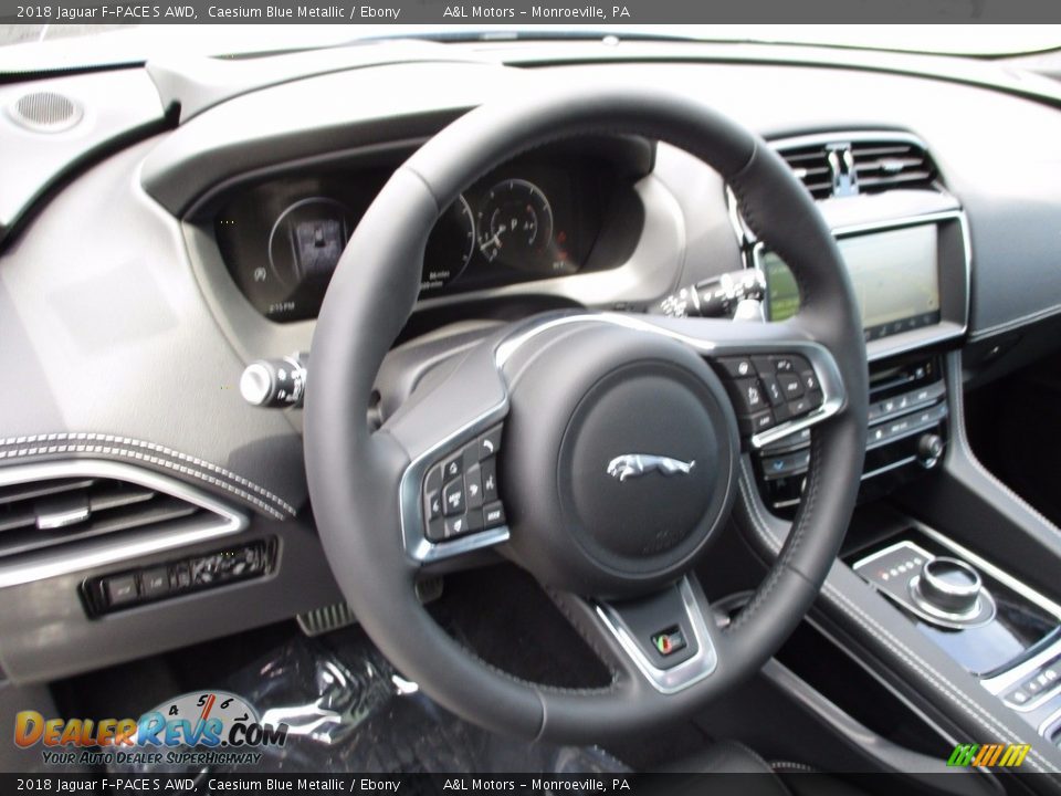 Dashboard of 2018 Jaguar F-PACE S AWD Photo #14