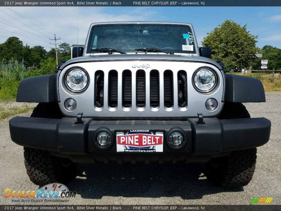 2017 Jeep Wrangler Unlimited Sport 4x4 Billet Silver Metallic / Black Photo #2