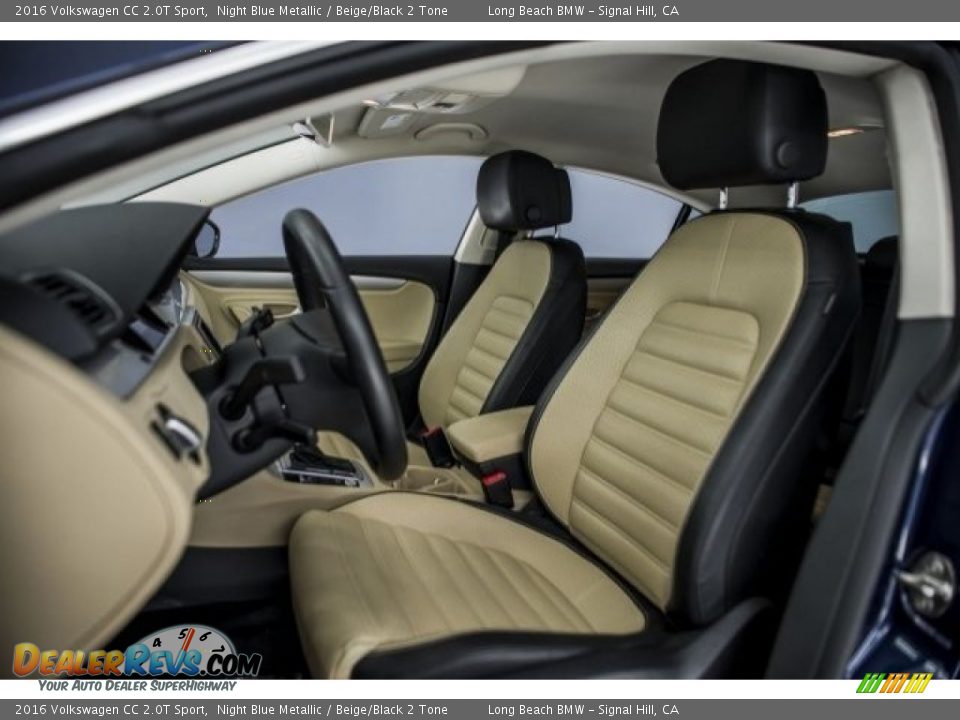 Beige/Black 2 Tone Interior - 2016 Volkswagen CC 2.0T Sport Photo #28