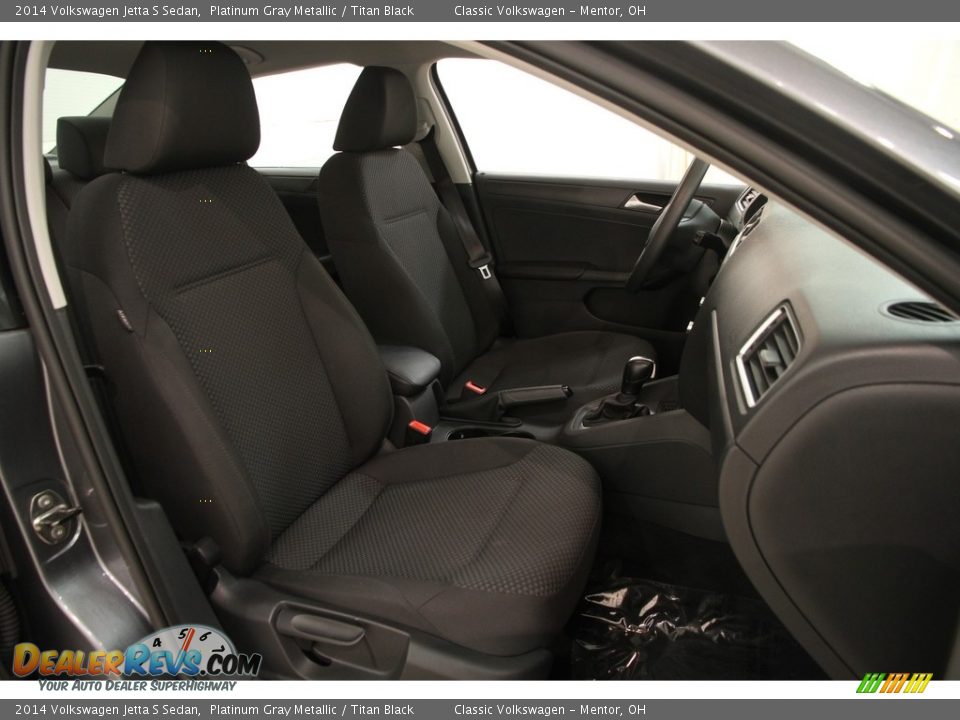 2014 Volkswagen Jetta S Sedan Platinum Gray Metallic / Titan Black Photo #12