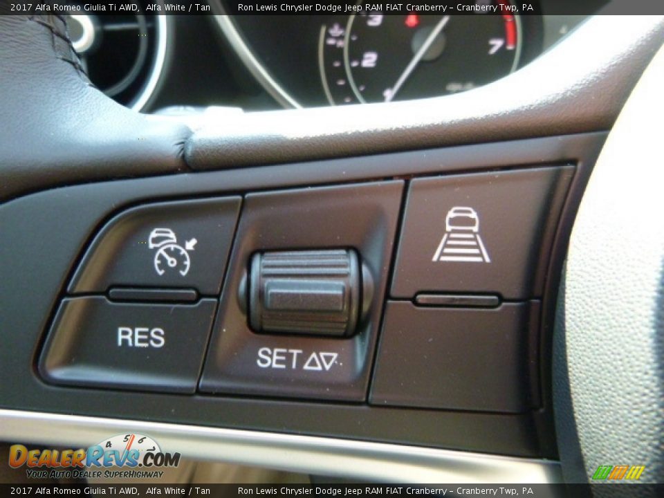 2017 Alfa Romeo Giulia Ti AWD Alfa White / Tan Photo #26