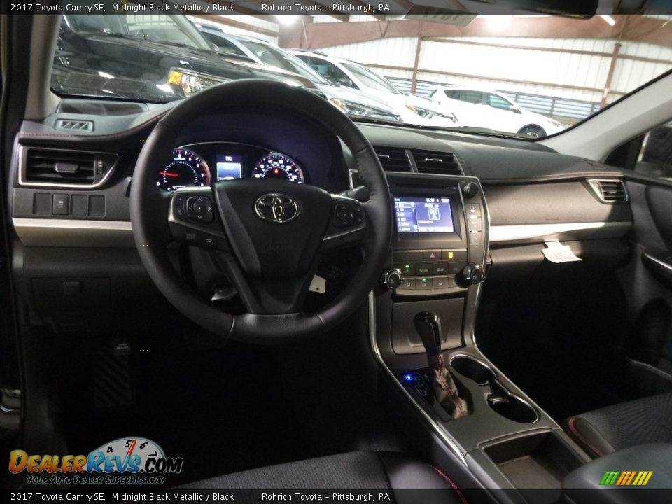 2017 Toyota Camry SE Midnight Black Metallic / Black Photo #8