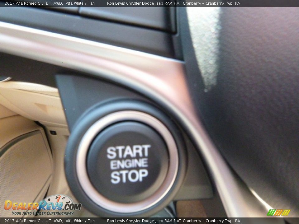 2017 Alfa Romeo Giulia Ti AWD Alfa White / Tan Photo #27
