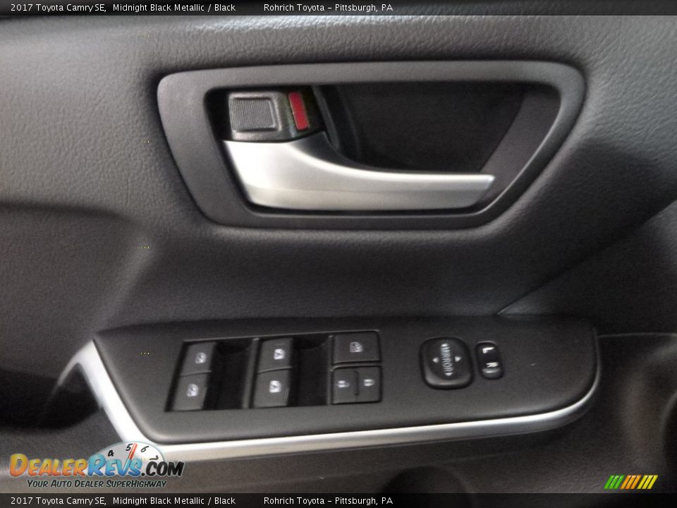2017 Toyota Camry SE Midnight Black Metallic / Black Photo #9