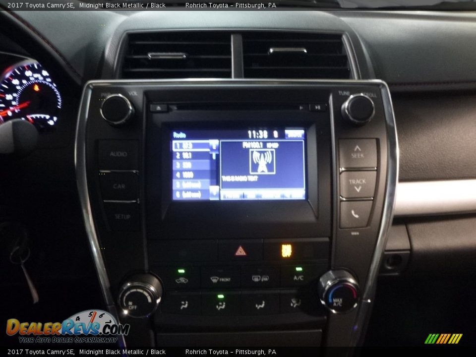 2017 Toyota Camry SE Midnight Black Metallic / Black Photo #12