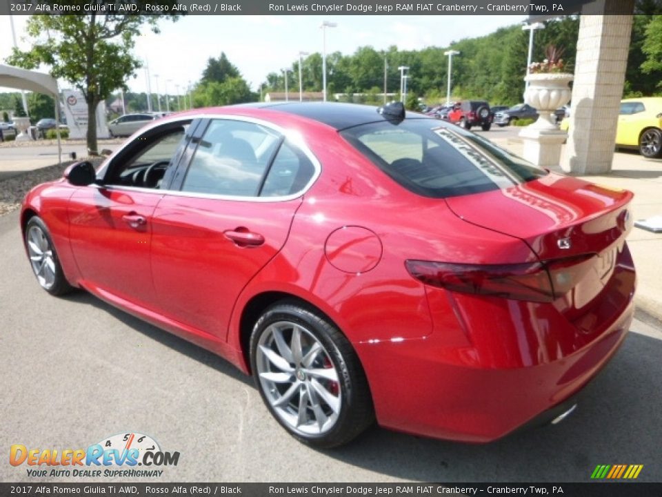 2017 Alfa Romeo Giulia Ti AWD Rosso Alfa (Red) / Black Photo #4