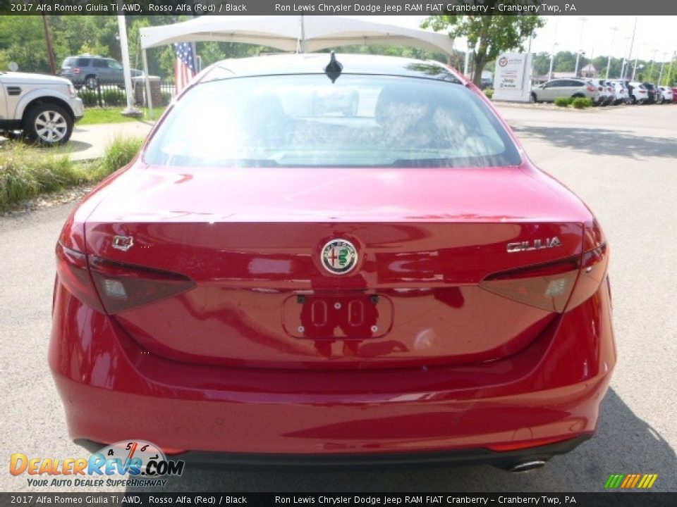 2017 Alfa Romeo Giulia Ti AWD Rosso Alfa (Red) / Black Photo #5