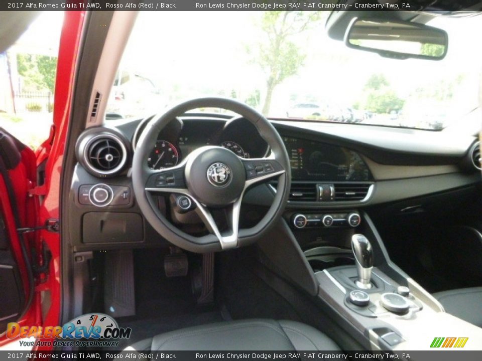 2017 Alfa Romeo Giulia Ti AWD Rosso Alfa (Red) / Black Photo #16