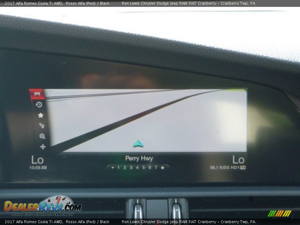 2017 Alfa Romeo Giulia Ti AWD Rosso Alfa (Red) / Black Photo #23