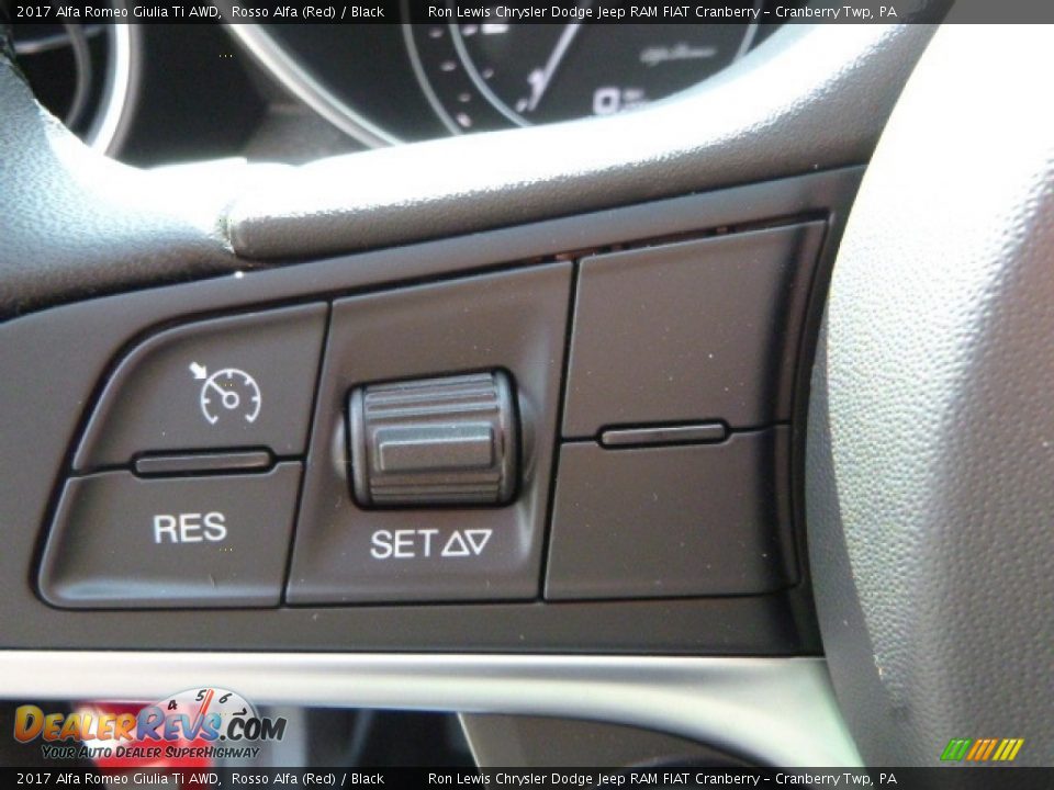 2017 Alfa Romeo Giulia Ti AWD Rosso Alfa (Red) / Black Photo #28