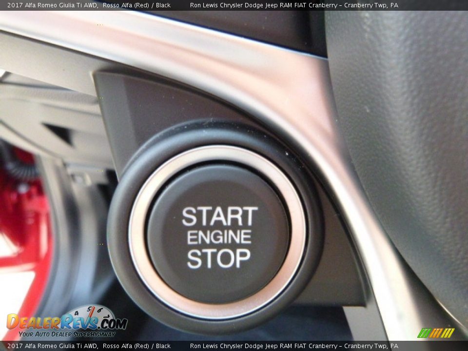 2017 Alfa Romeo Giulia Ti AWD Rosso Alfa (Red) / Black Photo #29