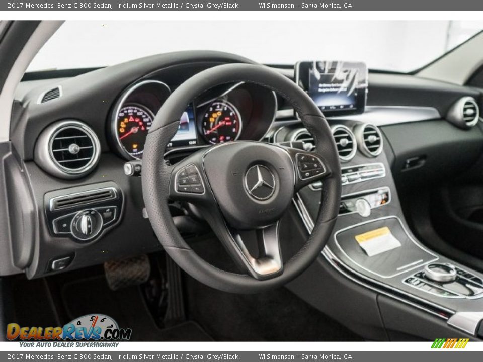 2017 Mercedes-Benz C 300 Sedan Iridium Silver Metallic / Crystal Grey/Black Photo #6
