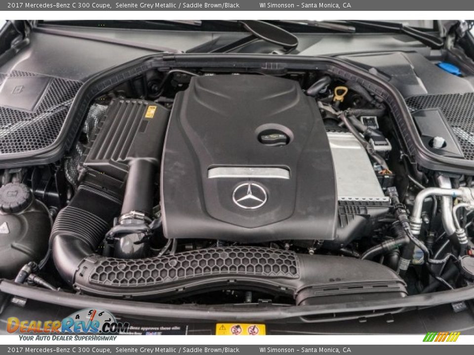 2017 Mercedes-Benz C 300 Coupe Selenite Grey Metallic / Saddle Brown/Black Photo #8