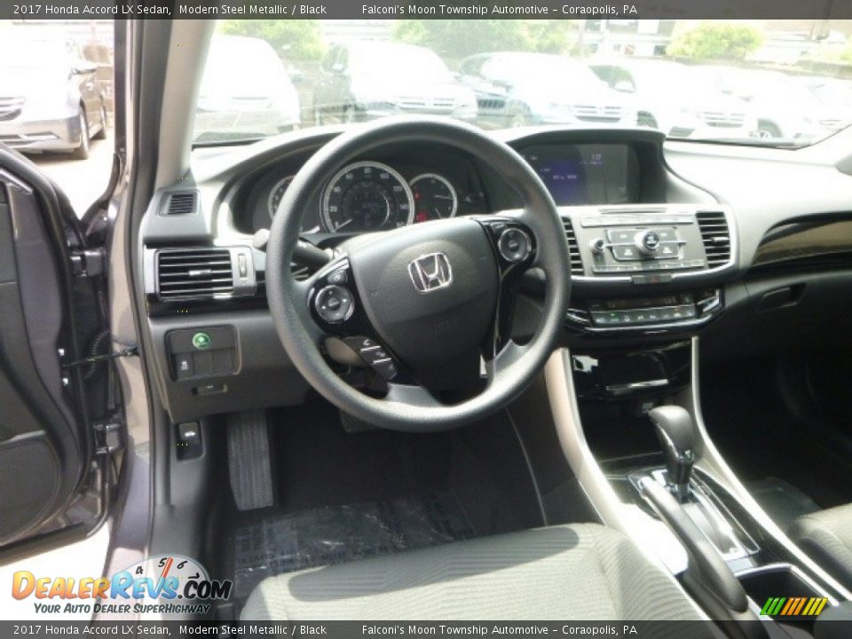 2017 Honda Accord LX Sedan Modern Steel Metallic / Black Photo #10