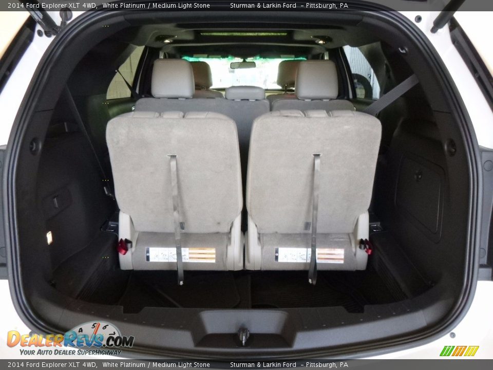 2014 Ford Explorer XLT 4WD White Platinum / Medium Light Stone Photo #3