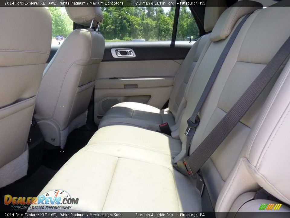 2014 Ford Explorer XLT 4WD White Platinum / Medium Light Stone Photo #8