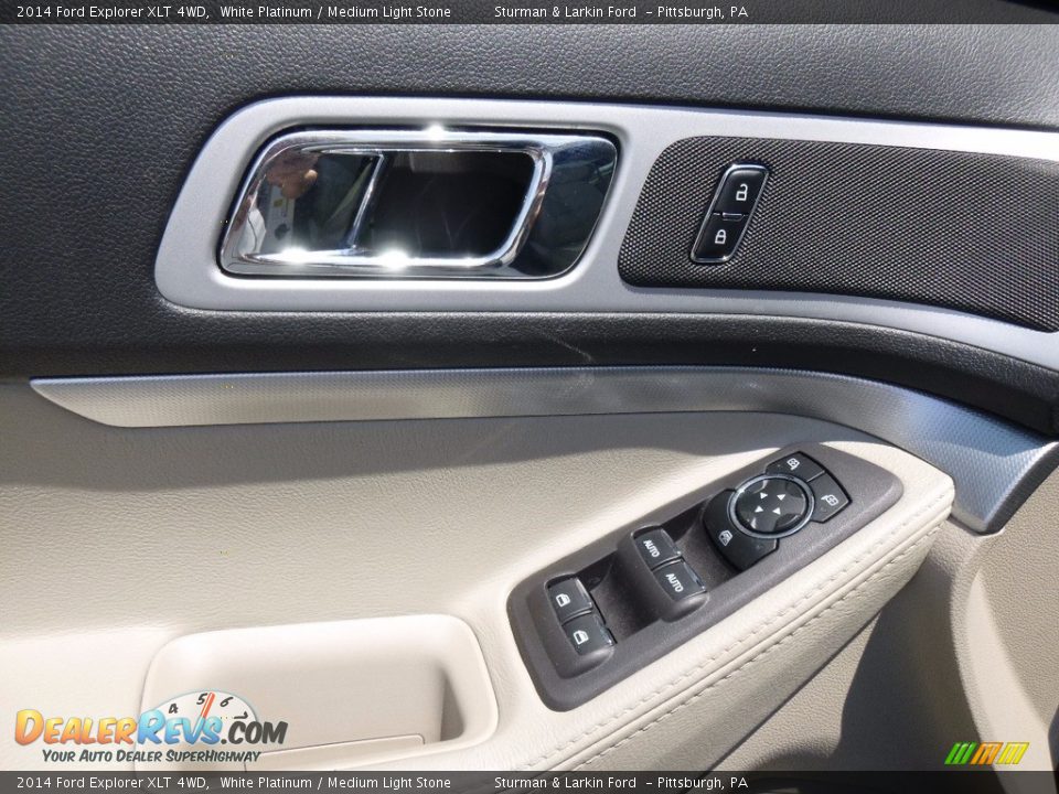 2014 Ford Explorer XLT 4WD White Platinum / Medium Light Stone Photo #10