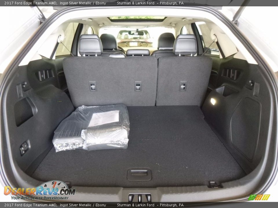 2017 Ford Edge Titanium AWD Ingot Silver Metallic / Ebony Photo #3
