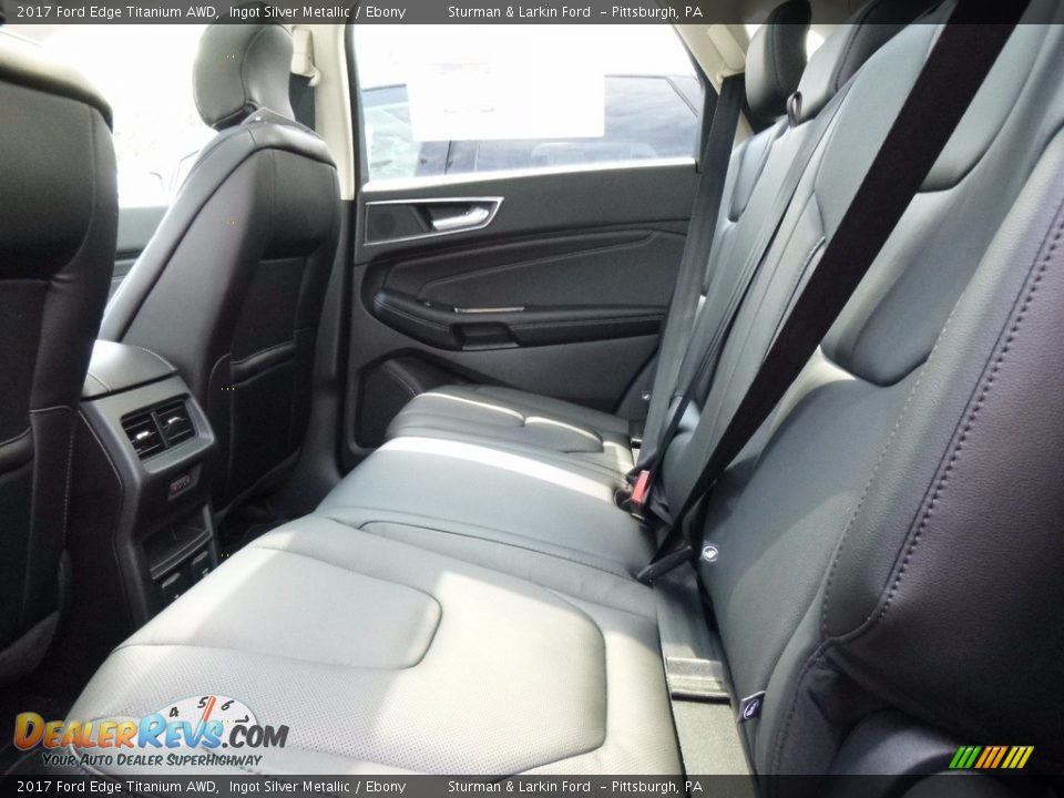 2017 Ford Edge Titanium AWD Ingot Silver Metallic / Ebony Photo #8