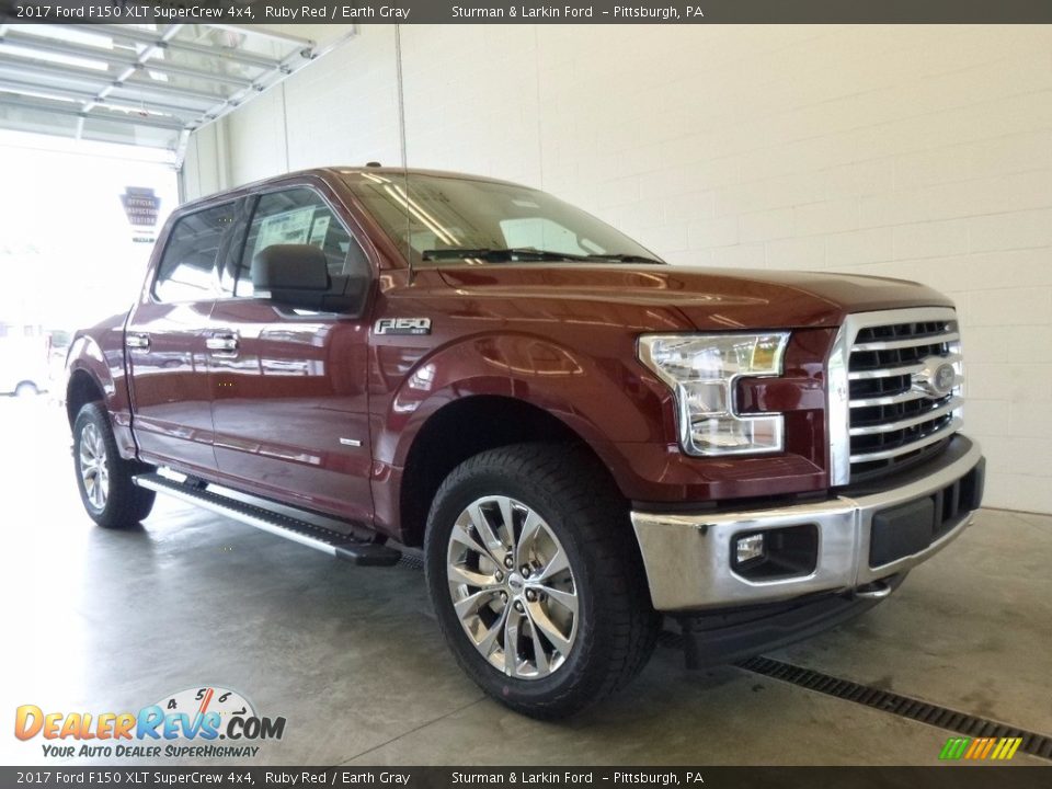 2017 Ford F150 XLT SuperCrew 4x4 Ruby Red / Earth Gray Photo #1