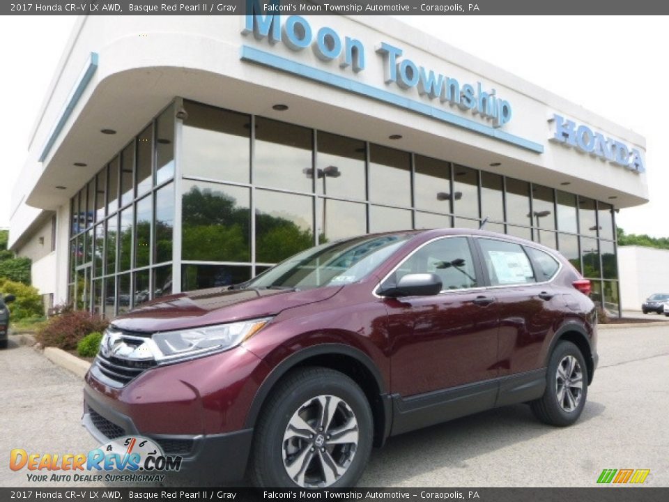 2017 Honda CR-V LX AWD Basque Red Pearl II / Gray Photo #1