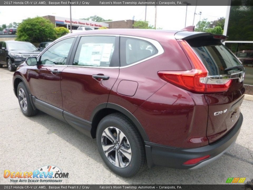 2017 Honda CR-V LX AWD Basque Red Pearl II / Gray Photo #2