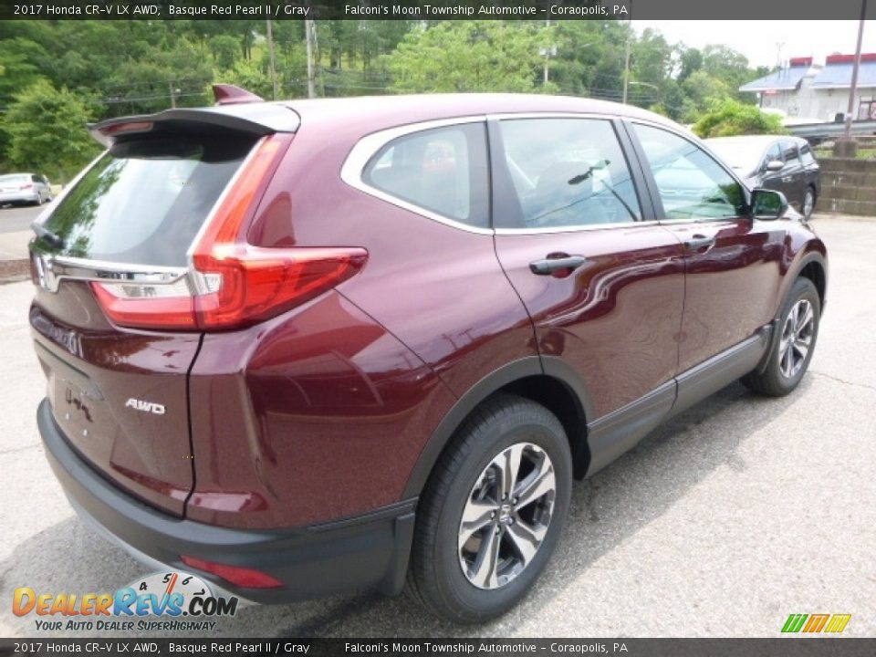 2017 Honda CR-V LX AWD Basque Red Pearl II / Gray Photo #4