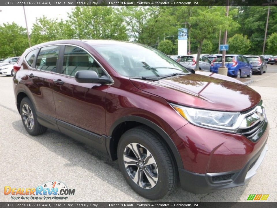 2017 Honda CR-V LX AWD Basque Red Pearl II / Gray Photo #5
