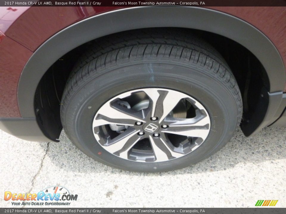 2017 Honda CR-V LX AWD Basque Red Pearl II / Gray Photo #7