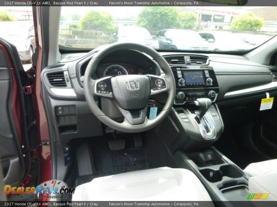 2017 Honda CR-V LX AWD Basque Red Pearl II / Gray Photo #10