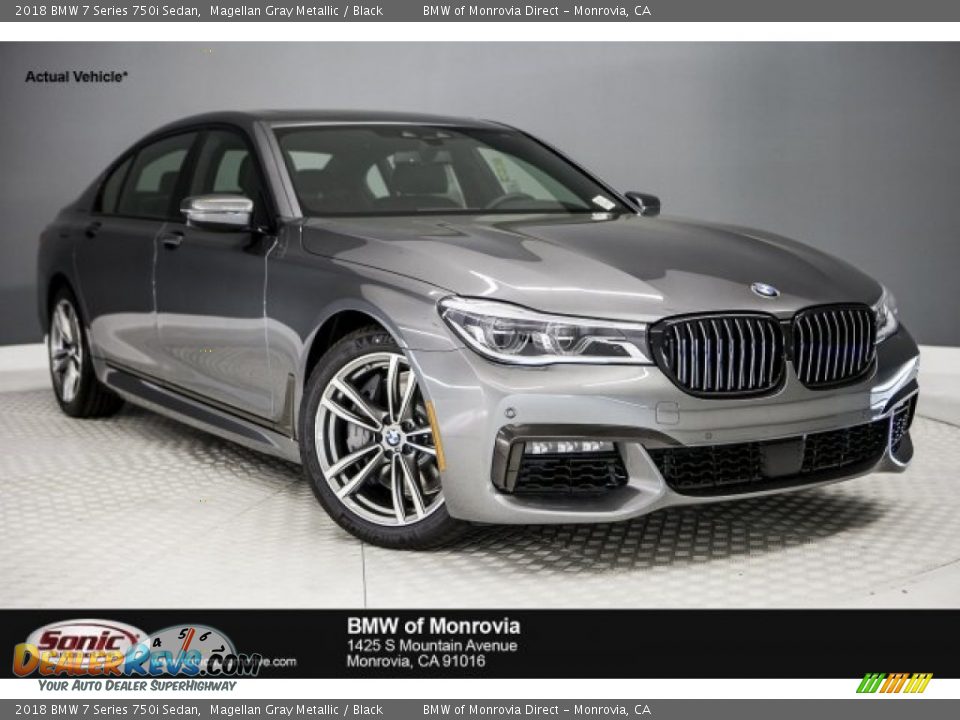 2018 BMW 7 Series 750i Sedan Magellan Gray Metallic / Black Photo #1