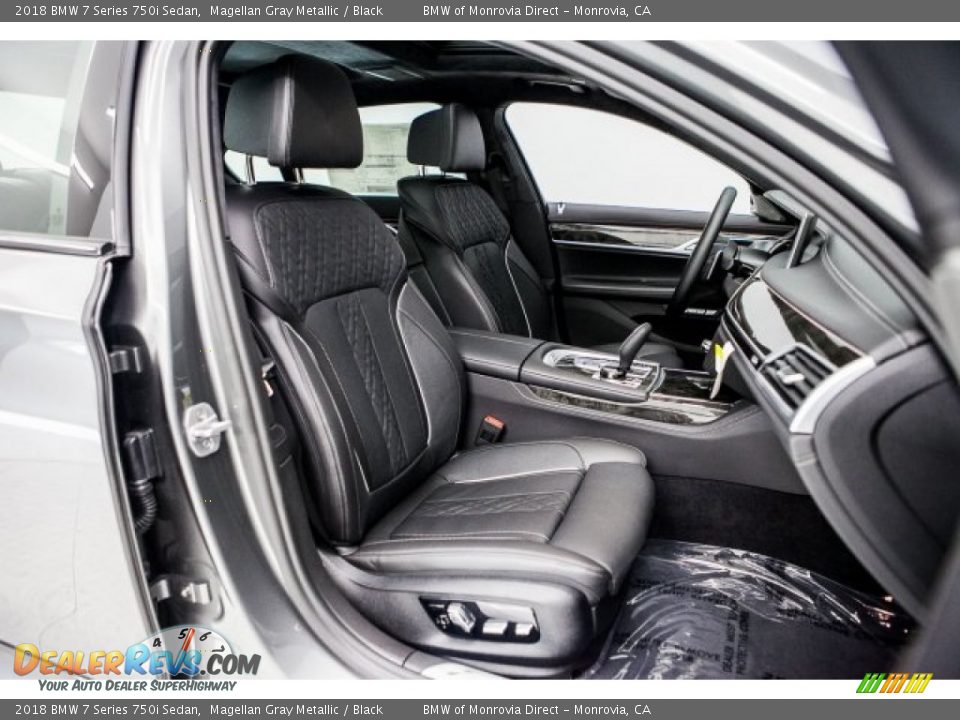 2018 BMW 7 Series 750i Sedan Magellan Gray Metallic / Black Photo #2
