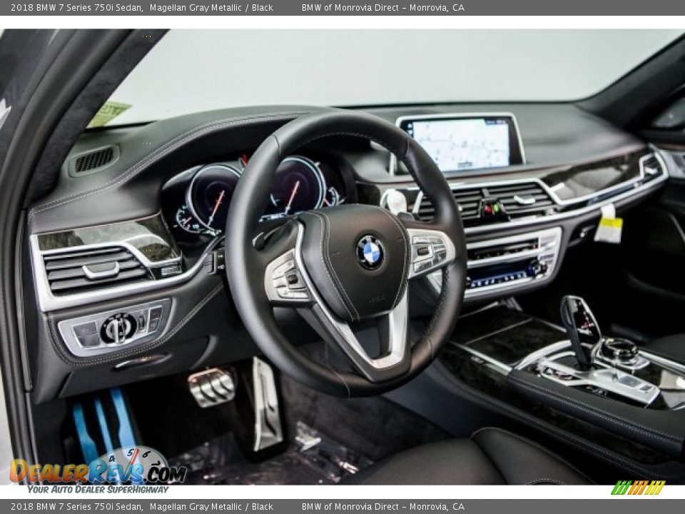 2018 BMW 7 Series 750i Sedan Magellan Gray Metallic / Black Photo #5