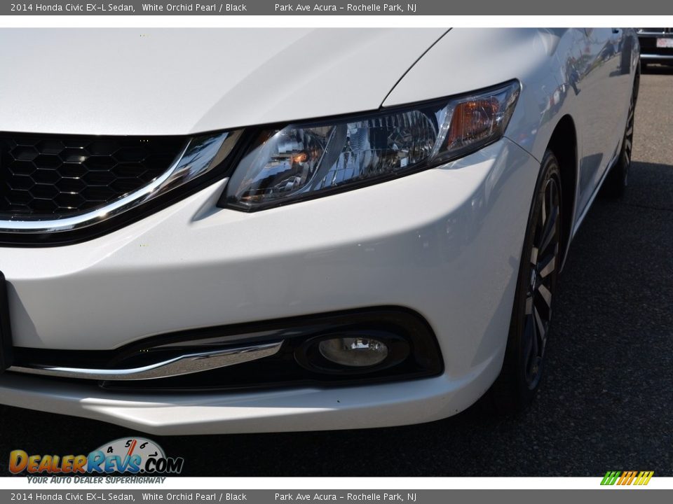 2014 Honda Civic EX-L Sedan White Orchid Pearl / Black Photo #31