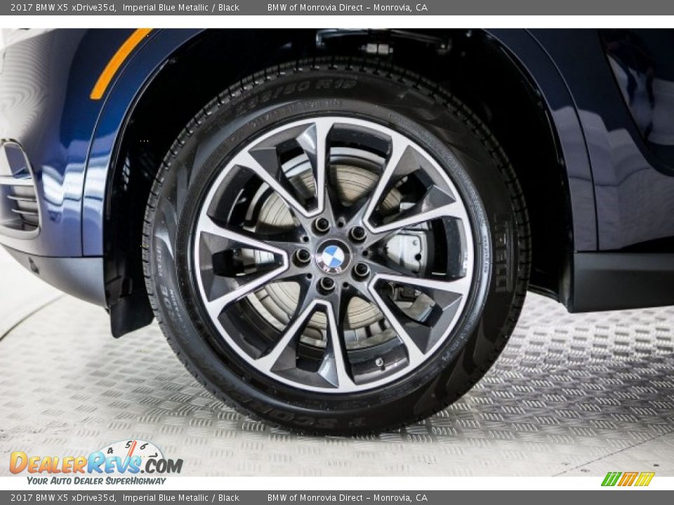2017 BMW X5 xDrive35d Imperial Blue Metallic / Black Photo #9