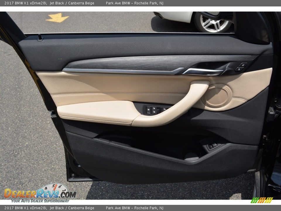 2017 BMW X1 xDrive28i Jet Black / Canberra Beige Photo #8