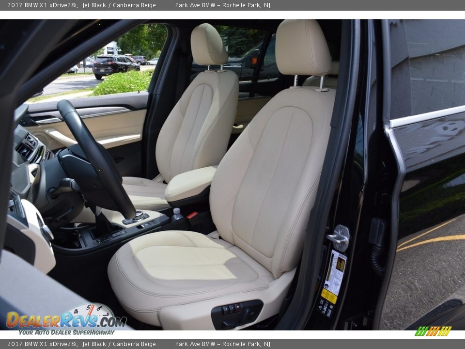 2017 BMW X1 xDrive28i Jet Black / Canberra Beige Photo #13