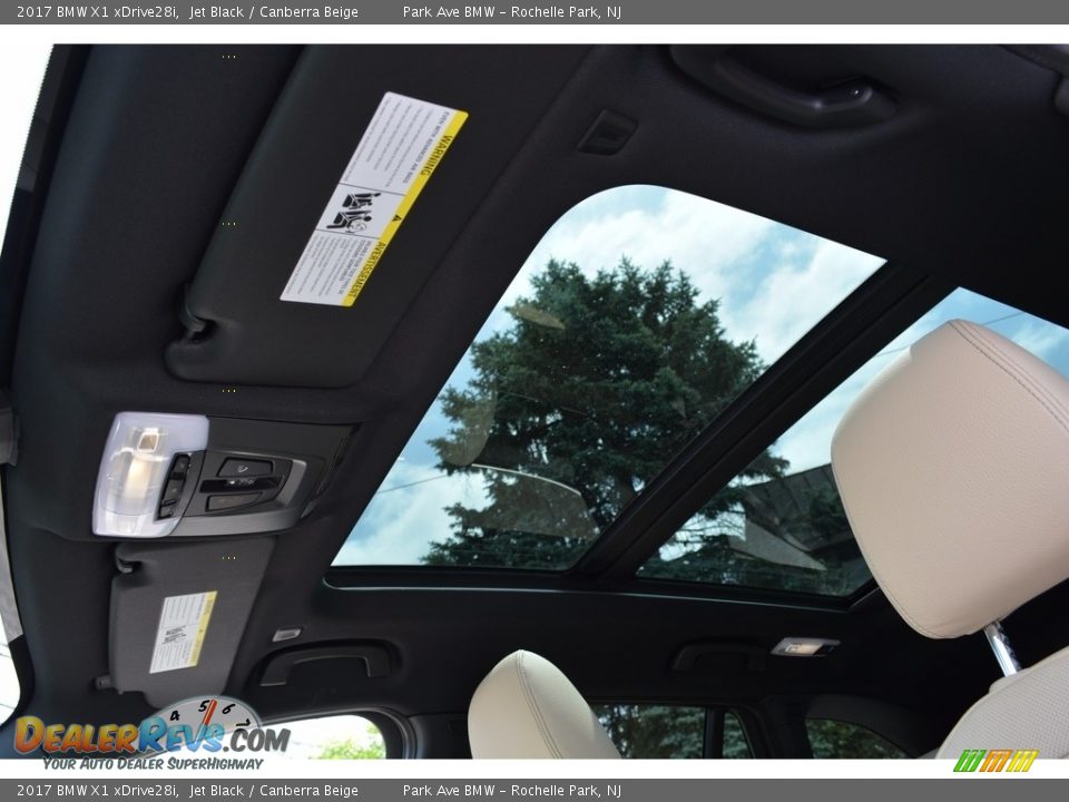 2017 BMW X1 xDrive28i Jet Black / Canberra Beige Photo #14