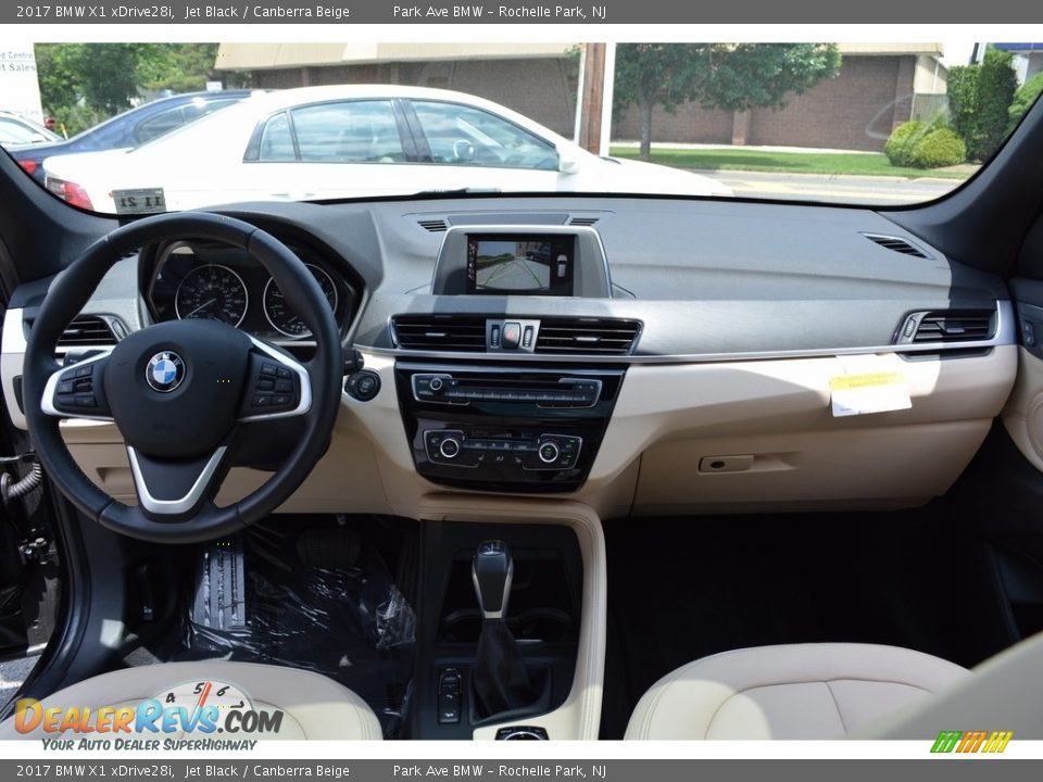 2017 BMW X1 xDrive28i Jet Black / Canberra Beige Photo #15