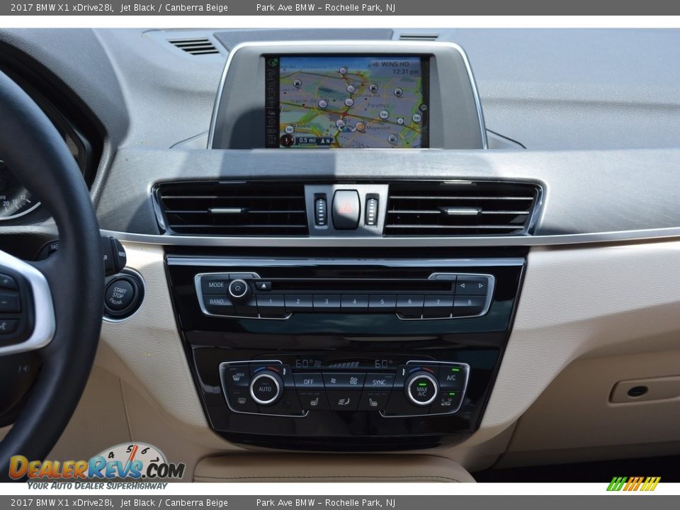 2017 BMW X1 xDrive28i Jet Black / Canberra Beige Photo #16