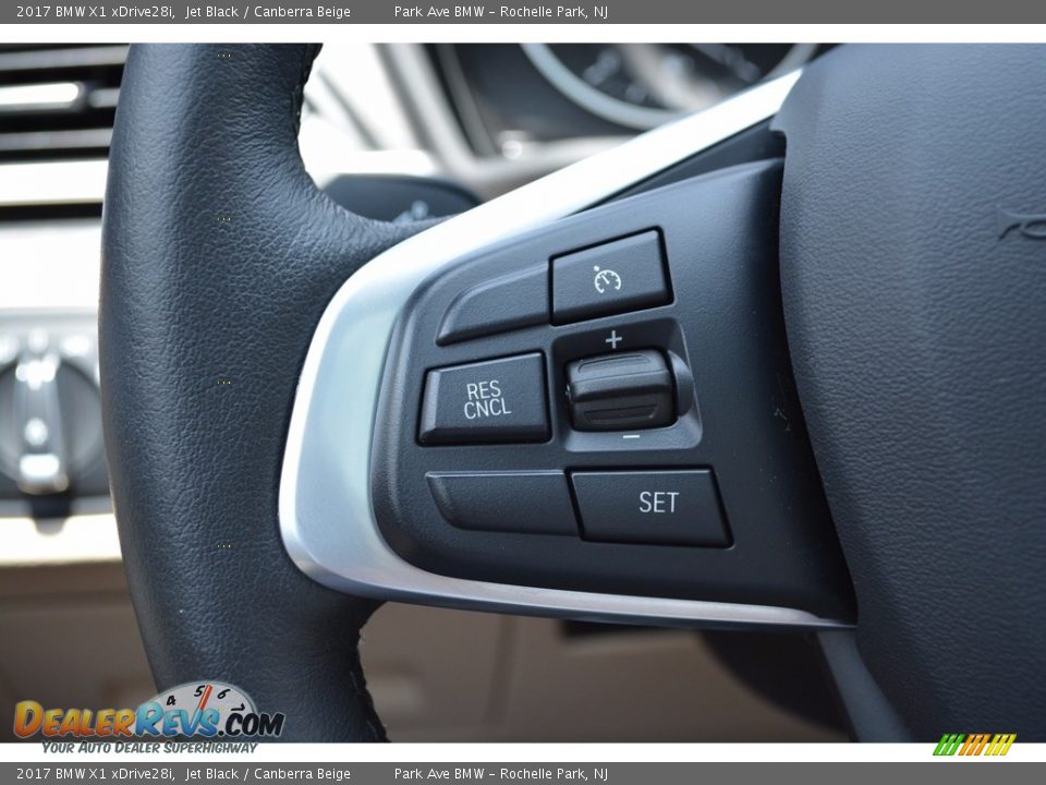 2017 BMW X1 xDrive28i Jet Black / Canberra Beige Photo #19