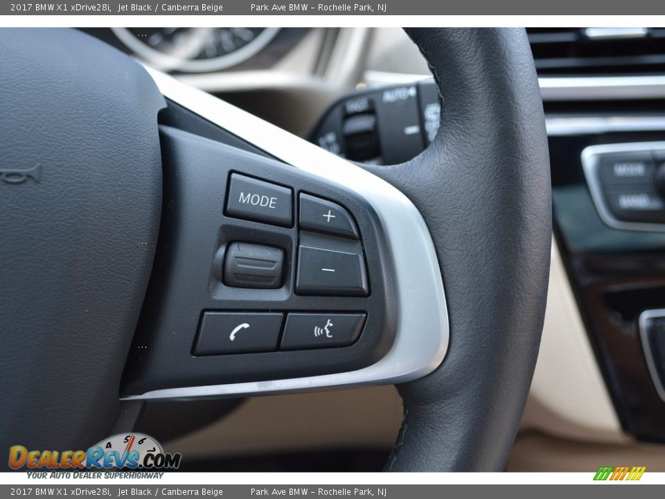 2017 BMW X1 xDrive28i Jet Black / Canberra Beige Photo #20