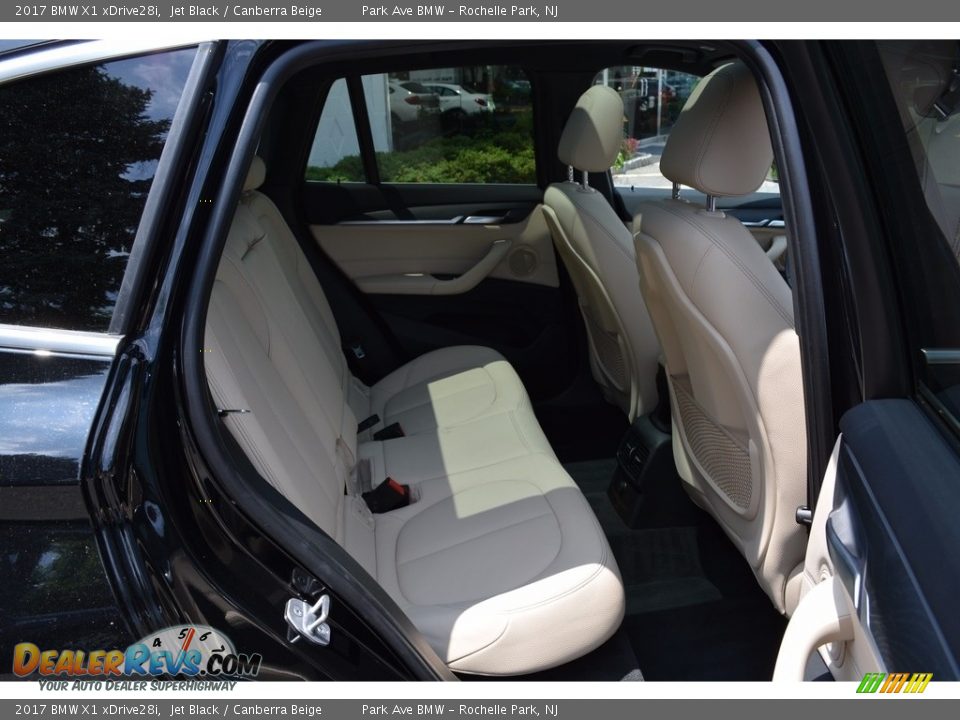 2017 BMW X1 xDrive28i Jet Black / Canberra Beige Photo #25