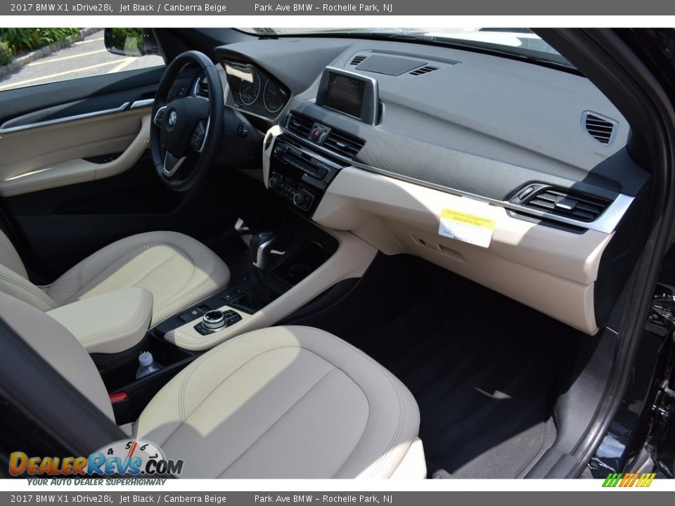 2017 BMW X1 xDrive28i Jet Black / Canberra Beige Photo #27